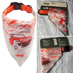 New Jeep Dog Collar with Bandana for Large Dog Jeep-pet.com